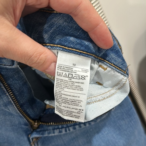 Size 10 Womens Super Skinny Old Navy Jeans Medium Light Wash Stretchy - Picture 4 of 4